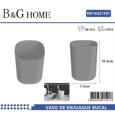 Θήκη οδοντόβουρτσας πλαστική - Grey - 21591
