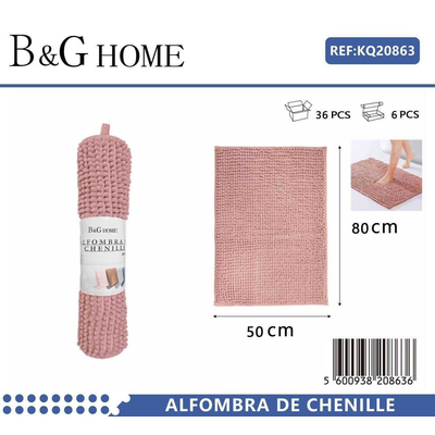 Πατάκι μπάνιου - M0826 - 50x80cm - Pink - 20863