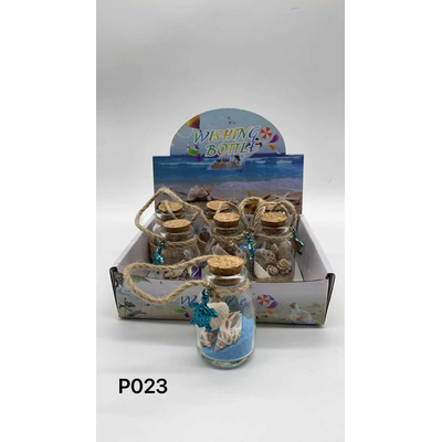 Διακοσμητικό Souvenir - Μπουκαλάκι με κοχύλια - 6pcs - 251711