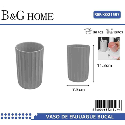 Θήκη οδοντόβουρτσας πλαστική - Grey - 21597