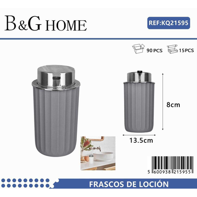 Θήκη κρεμοσάπουνου Dispenser πλαστική - Grey - 21595