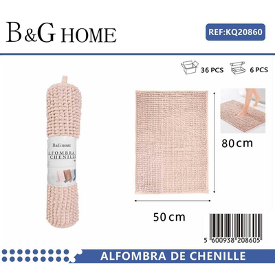 Πατάκι μπάνιου - M0839 - 50x80cm - Light Pink - 20860