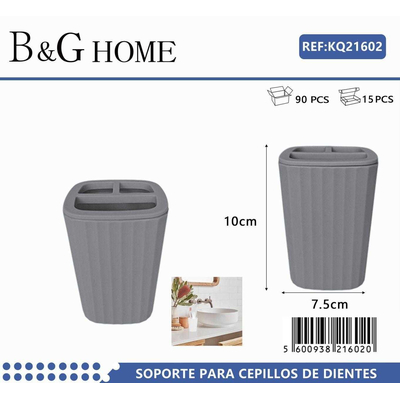 Θήκη οδοντόβουρτσας πλαστική - Grey - 21602