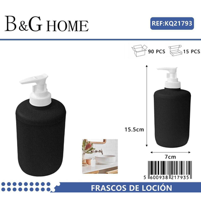 Θήκη κρεμοσάπουνου Dispenser πλαστική - Black - 21793