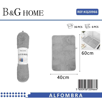 Πατάκι μπάνιου - M0831 - 40x60cm - Grey - 20966