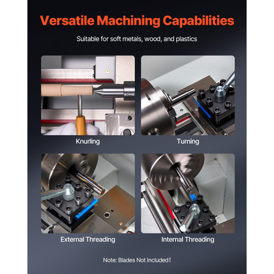 Τόρνος μετάλλου VEVOR 8,7 x 39 ίντσες με αυτόματη τροφοδοσία