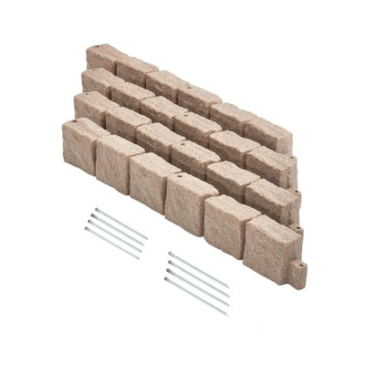 VEVOR Faux Stone Landscape Edge 46,8x3,9 in Lawn Edge Ανθεκτική στο ξεθώριασμα
