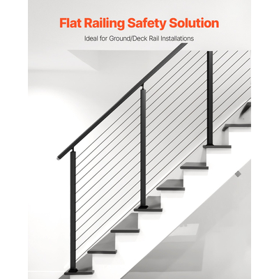 Στύλος κιγκλιδώματος καλωδίου VEVOR 42x2x2 In με γωνίες 30° 1JZLGZXHS106W3XAA001V0