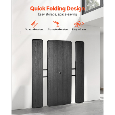 VEVOR Τραπέζι πικνίκ Πτυσσόμενο Ατσάλινο Τραπέζι Κάμπινγκ Καρέκλα Κήπου Εσωτερικός εξωτερικός χώρος