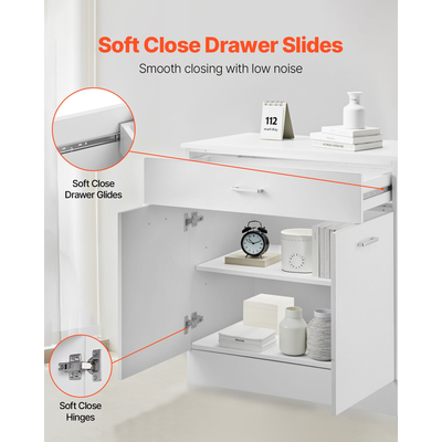 Βάση στήριξης VEVOR 90 εκ. Π x 40 εκ. Β x 90 εκ. Υ, έτοιμη για συναρμολόγηση με συρτάρι