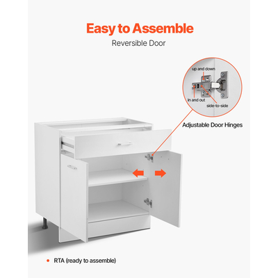 Βάση στήριξης VEVOR 90 εκ. Π x 40 εκ. Β x 90 εκ. Υ, έτοιμη για συναρμολόγηση με συρτάρι
