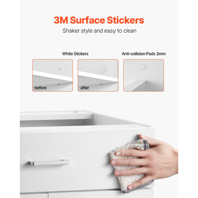 Βάση στήριξης VEVOR 24" Π x 19" Β x 32" Υ, έτοιμη για συναρμολόγηση με συρτάρι