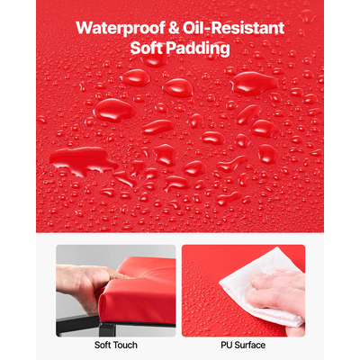 VEVOR Mechanic Stool Rolling Seat Work 300 lbs Load Seat/Step Stool with Wheels