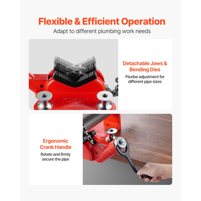 Βιδωτή μέγγενη αλυσίδας πάγκου 1/2 έως 8 ιντσών Χωρητικότητα σωλήνων αλυσίδας βαρέως τύπου