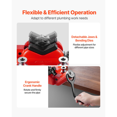 Βιδωτή μέγγενη αλυσίδας πάγκου 1/4 έως 6 ιντσών Χωρητικότητα σωλήνων αλυσίδας βαρέως τύπου