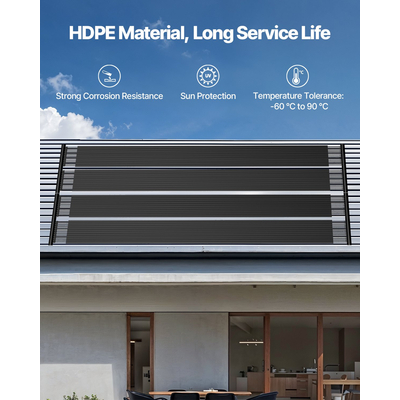 VEVOR Solar Pool Heater 2,75 x 20 Foot Υπέργειο Σύστημα Θέρμανσης Πισίνας ( 2 Πάνελ)