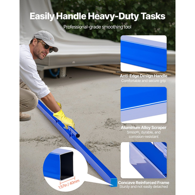 Εργαλείο ισοπέδωσης σκυροδέματος VEVOR 96 ιντσών με αποσπώμενο σφιγκτήρα λαβής