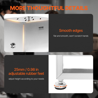 VEVOR Χειροκίνητο Μίξερ Κρέατος 60L με Σταθερή Δεξαμενή Ανάμειξης Μέγιστο 60LB για Μίξερ Κρέατος και Λουκάνικου