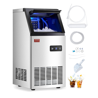 VEVOR Commercial Ice Maker Ανεξάρτητη Μηχανή Ντουλάπας 110lbs/24H 36 Ice Cubes