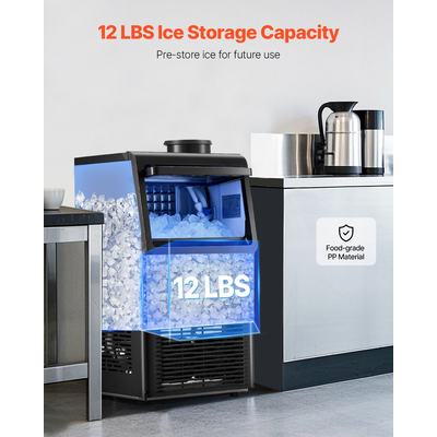 VEVOR Commercial Ice Maker Ανεξάρτητη Μηχανή Ντουλάπας 70lbs/24H 36 Ice Cubes