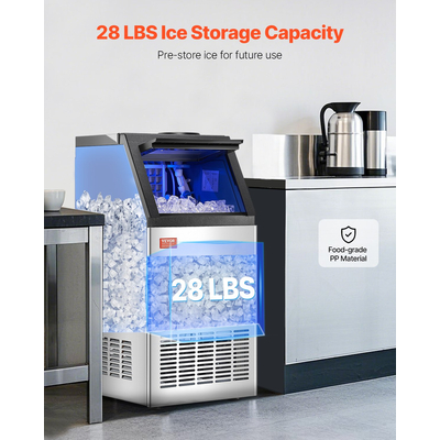 VEVOR Commercial Ice Maker Ανεξάρτητη Μηχανή Ντουλάπας 80lbs/24H 36 Ice Cubes