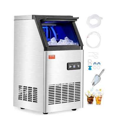 VEVOR Commercial Ice Maker Ανεξάρτητη Μηχανή Ντουλάπας 100lbs/24H 36 Ice Cubes