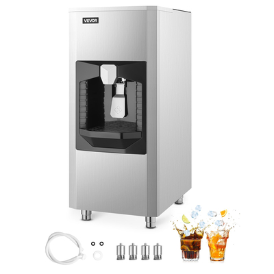 VEVOR 20 Lbs/Min Ice Dispenser 180 Lbs Storage Capacity Ice Bin for Ice Maker