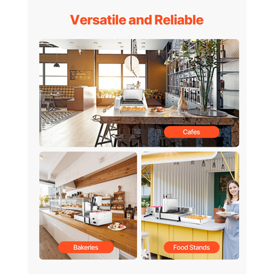 VEVOR Εμπορική Αυτόματη Μηχανή Παρασκευής Ντόνατς 6 Σειρών 360 τεμ./ώρα