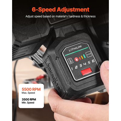 VEVOR Cordless Track Saw 5-1/2 in Plunge-Cut Saw Kit 20V Battery (Μόνο εργαλείο)