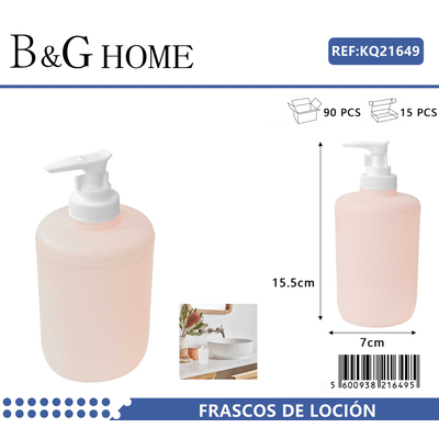 Θήκη κρεμοσάπουνου Dispenser πλαστική - Light Pink - 21649