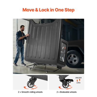 Κινητό στιβαρό καλάθι αποθήκευσης VEVOR για Jeep Wrangler TJ, JK, JL, JT