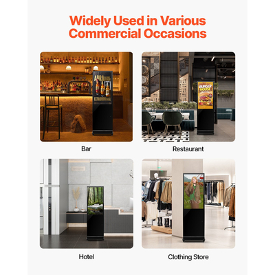 VEVOR 43" ψηφιακή οθόνη αφής 2K UHD LCD κιόσκι επιδαπέδιου