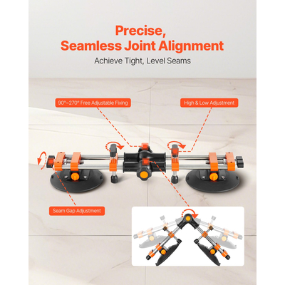Βεντούζα VEVOR Seam Setter 6" 90° - 270° Ρυθμιζόμενη ένωση και ισοπέδωση ραφών