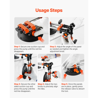 Βεντούζα VEVOR Seam Setter 6" 90° - 270° Ρυθμιζόμενη ένωση και ισοπέδωση ραφών