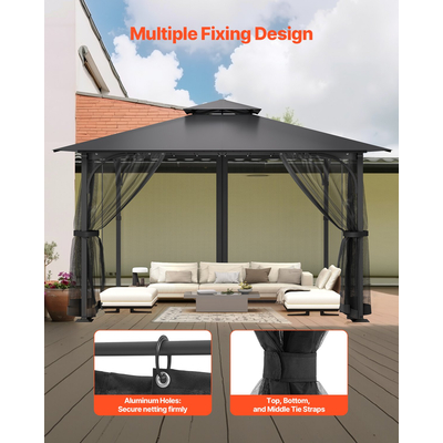 Ανταλλακτικό πλέγμα VEVOR για κιόσκι 10x10x 6,5 ft, μόνο δίχτυ