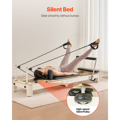 Πτυσσόμενο μηχάνημα Pilates Reformer VEVOR Εξοπλισμός γυμναστικής για το σπίτι