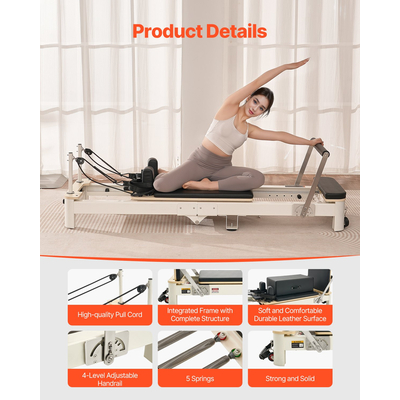 Πτυσσόμενο μηχάνημα Pilates Reformer VEVOR Εξοπλισμός γυμναστικής για το σπίτι