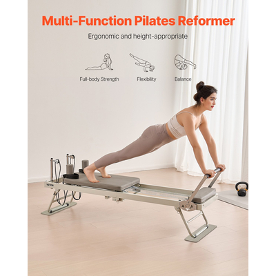 Εξοπλισμός γυμναστικής για το σπίτι VEVOR Foldable Pilates Reformer Pilates