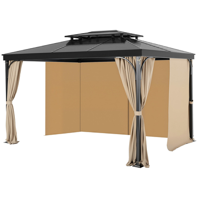 VEVOR Κουρτίνα Κιόσκι Privacy 12&#039; x 10&#039; x 7&#039; Αδιάβροχες Κουρτίνες Κιόσκι Χακί