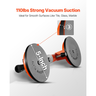 Βεντούζα VEVOR Seamless Seam Setter 5" για σύνδεση και ισοπέδωση ραφών πάγκου