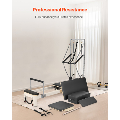 Μηχανή Pilates VEVOR Pilates Reformer Εξοπλισμός οικιακής γυμναστικής με αντίσταση