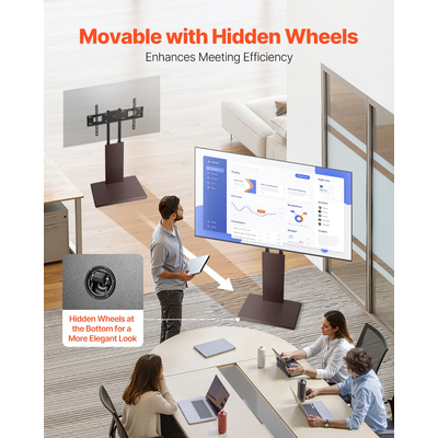 Βάση τηλεόρασης VEVOR Universal Περιστρεφόμενη βάση που αντέχει έως και 45 κιλά για οθόνες 32-70 ιντσών