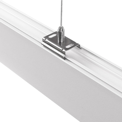 GLOBOSTAR® ALP-LINEAR LUMILINE 61763-3M Επιφανειακό / Κρεμαστό Προφίλ Αλουμινίου με Λευκό Γαλακτερό Πατητό Κάλυμμα για Ταινίες LED IP20 - Λευκό Ματ - Μ300 x Π3.5 x Υ7cm