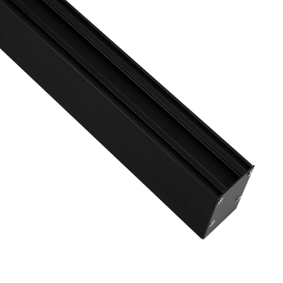 GLOBOSTAR® ALP-LINEAR LUMILINE 61764-3M Επιφανειακό / Κρεμαστό Προφίλ Αλουμινίου με Λευκό Γαλακτερό Πατητό Κάλυμμα για Ταινίες LED IP20 - Μαύρο Ματ - Μ300 x Π3.5 x Υ7cm