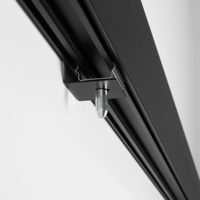 GLOBOSTAR® ALP-LINEAR LUMILINE 61764-3M Επιφανειακό / Κρεμαστό Προφίλ Αλουμινίου με Λευκό Γαλακτερό Πατητό Κάλυμμα για Ταινίες LED IP20 - Μαύρο Ματ - Μ300 x Π3.5 x Υ7cm