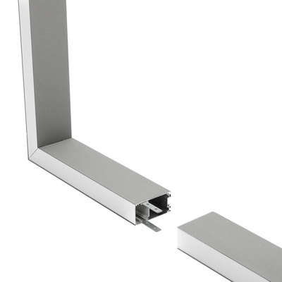 GLOBOSTAR® ALP-CORNER-SIDE90 LUMILINE 61768 Επιφανειακό / Κρεμαστό Προφίλ Αλουμινίου Γωνία με Λευκό Γαλακτερό Πατητό Κάλυμμα για Ταινίες LED IP20 - Γκρι Ανθρακί Ματ - Μ30 x Π3.5 x Υ7cm