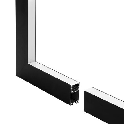GLOBOSTAR® ALP-CORNER-IN90 LUMILINE 61770 Επιφανειακό / Κρεμαστό Προφίλ Αλουμινίου Γωνία με Λευκό Γαλακτερό Πατητό Κάλυμμα για Ταινίες LED IP20 - Μαύρο Ματ - Μ30 x Π3.5 x Υ7cm