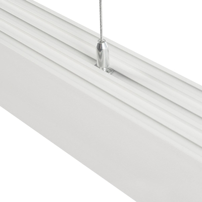GLOBOSTAR® ALP-LINEAR BRIGHTRAIL 61774-3M Επιφανειακό / Κρεμαστό Προφίλ Αλουμινίου με Λευκό Γαλακτερό Πατητό Κάλυμμα για Ταινίες LED IP20 - Λευκό Ματ - Μ300 x Π5 x Υ7.5cm