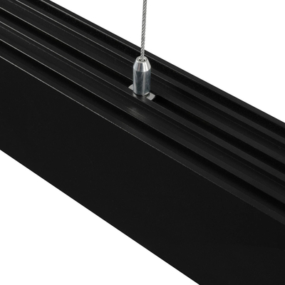 GLOBOSTAR® ALP-LINEAR BRIGHTRAIL 61775-3M Επιφανειακό / Κρεμαστό Προφίλ Αλουμινίου με Λευκό Γαλακτερό Πατητό Κάλυμμα για Ταινίες LED IP20 - Μαύρο Ματ - Μ300 x Π5 x Υ7.5cm