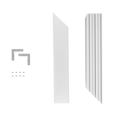 GLOBOSTAR® ALP-CORNER-SIDE90 BRIGHTRAIL 61777 Επιφανειακό / Κρεμαστό Προφίλ Αλουμινίου Γωνία με Λευκό Γαλακτερό Πατητό Κάλυμμα για Ταινίες LED IP20 - Λευκό Ματ - Μ30 x Π5 x Υ7.5cm